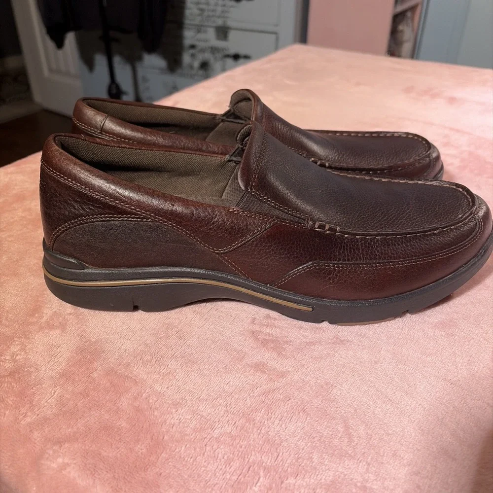 Rockport Adiprene By Adidas men's slip-on Leather Shoes Sz  11.5 M. NWOB
